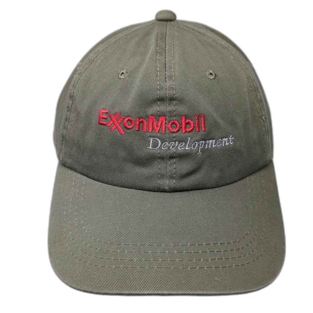 OG ExxonMobil Development Construction Green Baseball Cap One Size Slideback